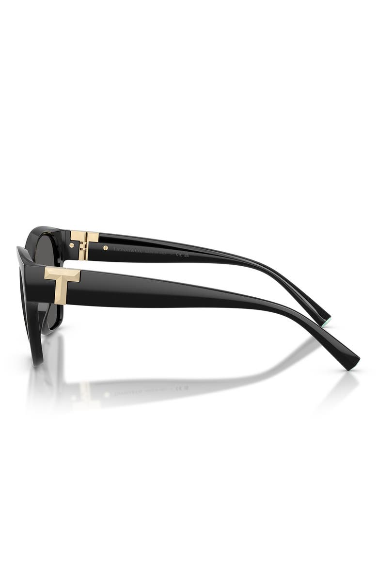Tiffany & Co. 56mm Square Sunglasses, Alternate, color, Black / Dark Grey