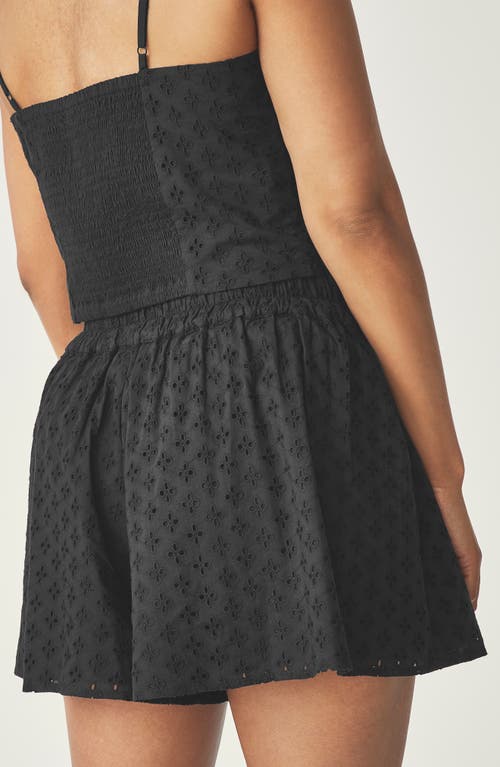 Florence By Mills Eyelet Mini Skort In Black