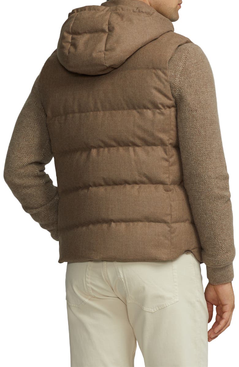 Ralph Lauren Purple Label Joel Wool 750 Fill Power Down Vest with Removable Hood, Alternate, color,