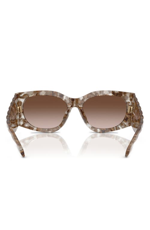 Tory Burch Kira 56mm Rectangular Sunglasses