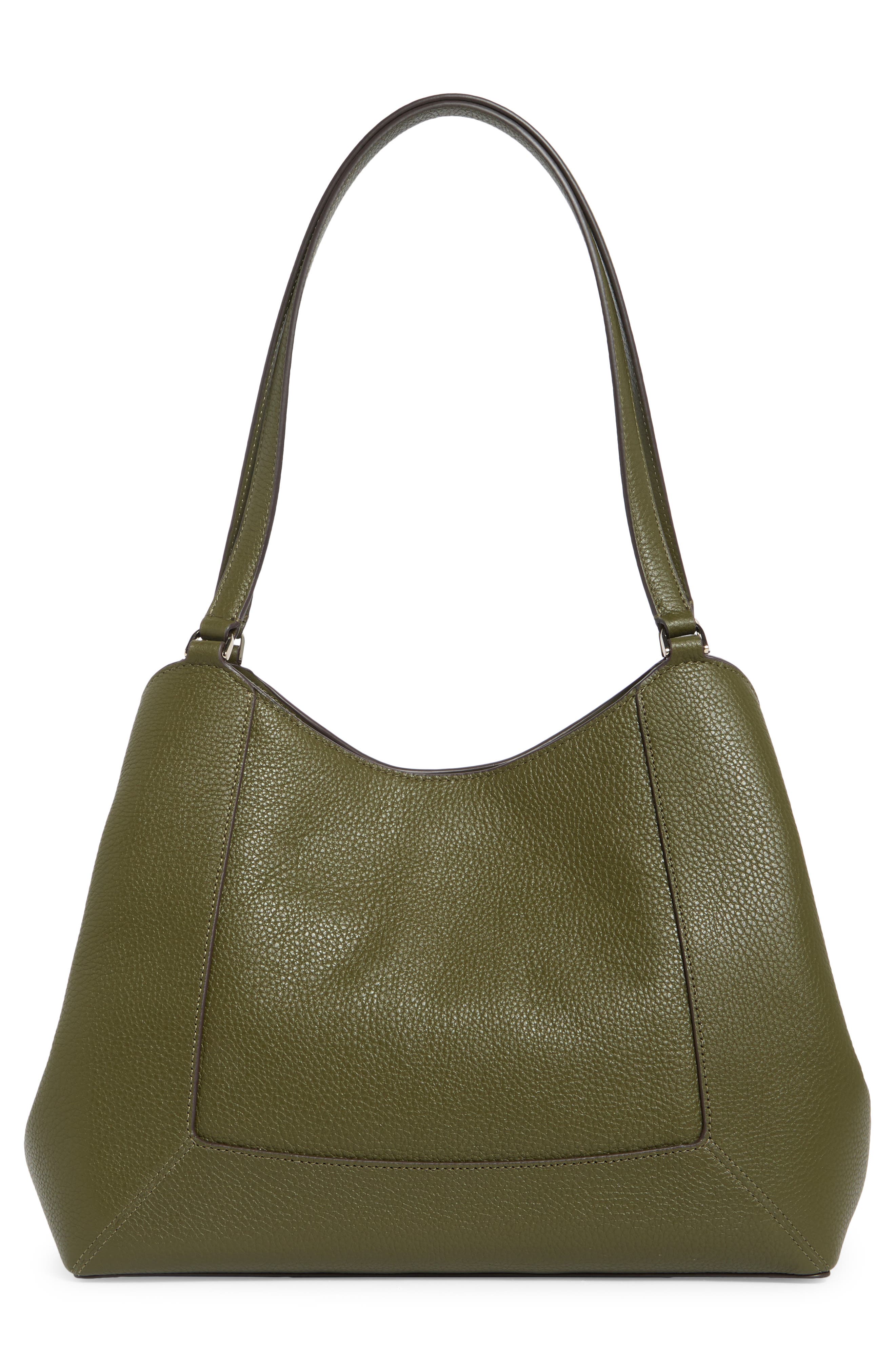 Kate Spade New York lena triple compartment shoulder bag, Alternate, color, Seaweed