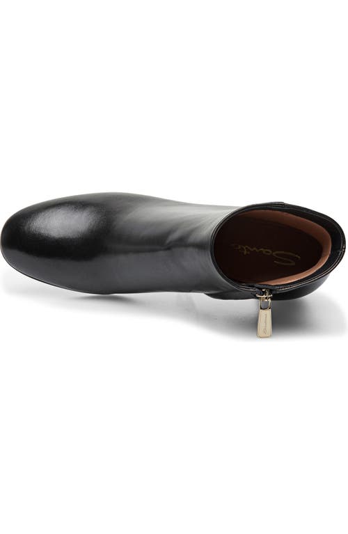 Santoni Halfrida Napa Zip Ankle Booties In Black