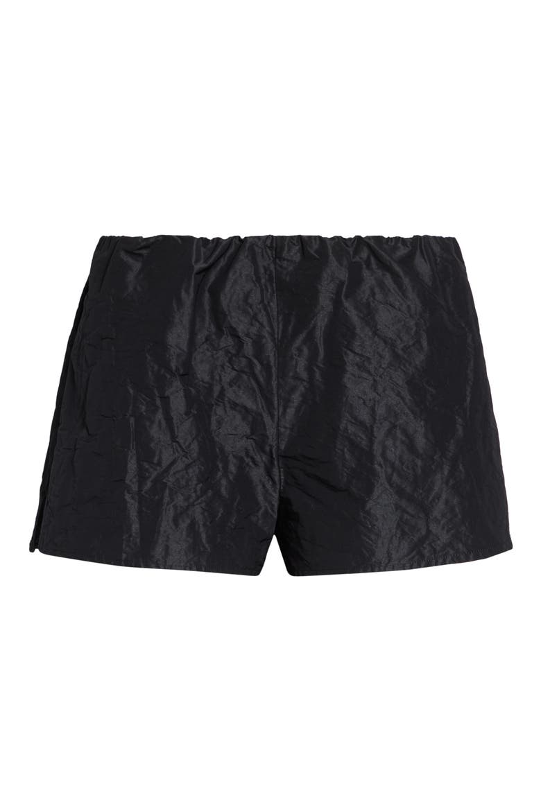 Jules Taffeta Shorts, Alternate, color, BLACK