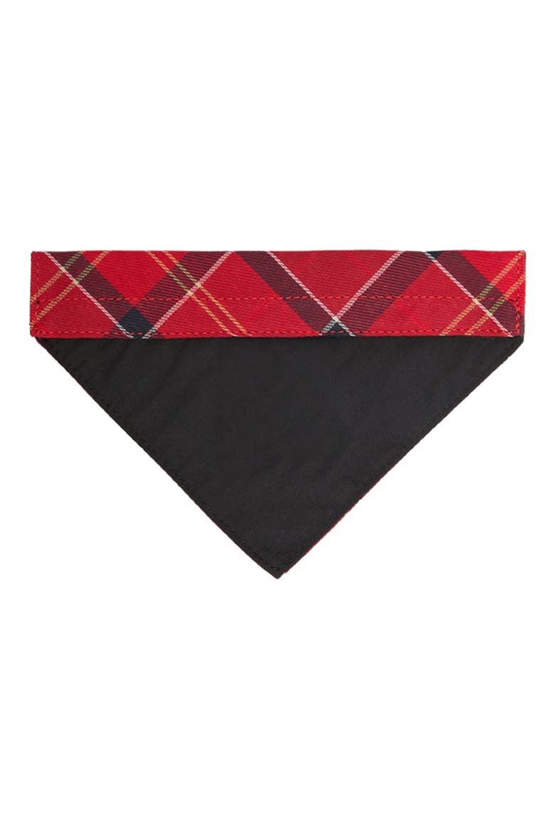 Tartan Dog Bandana, Alternate, color, CARDINAL TARTAN