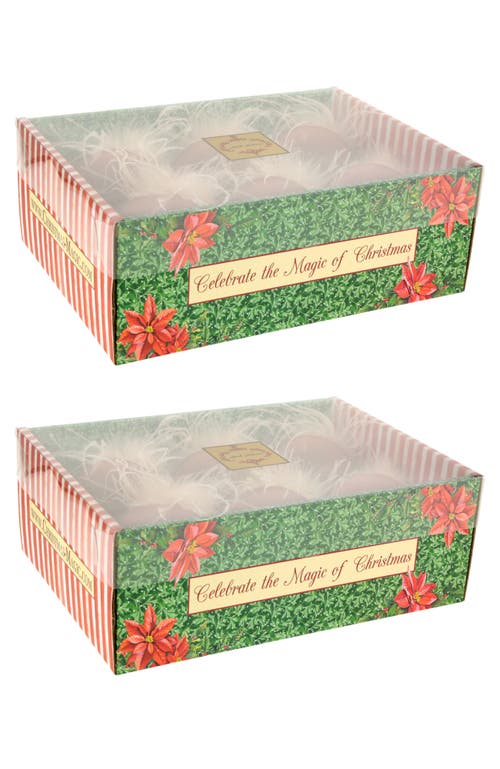 Mark Roberts Fancy Two Tone Ball Ornament, Set Of 12 In Brown