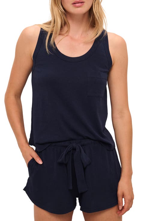 Solid Pajama Tank Top