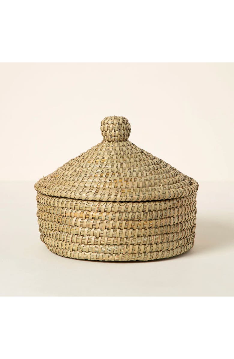 Uncommon Goods Traditional Bread Warming Set with Lid by Serrv International, Alternate, color, Beige