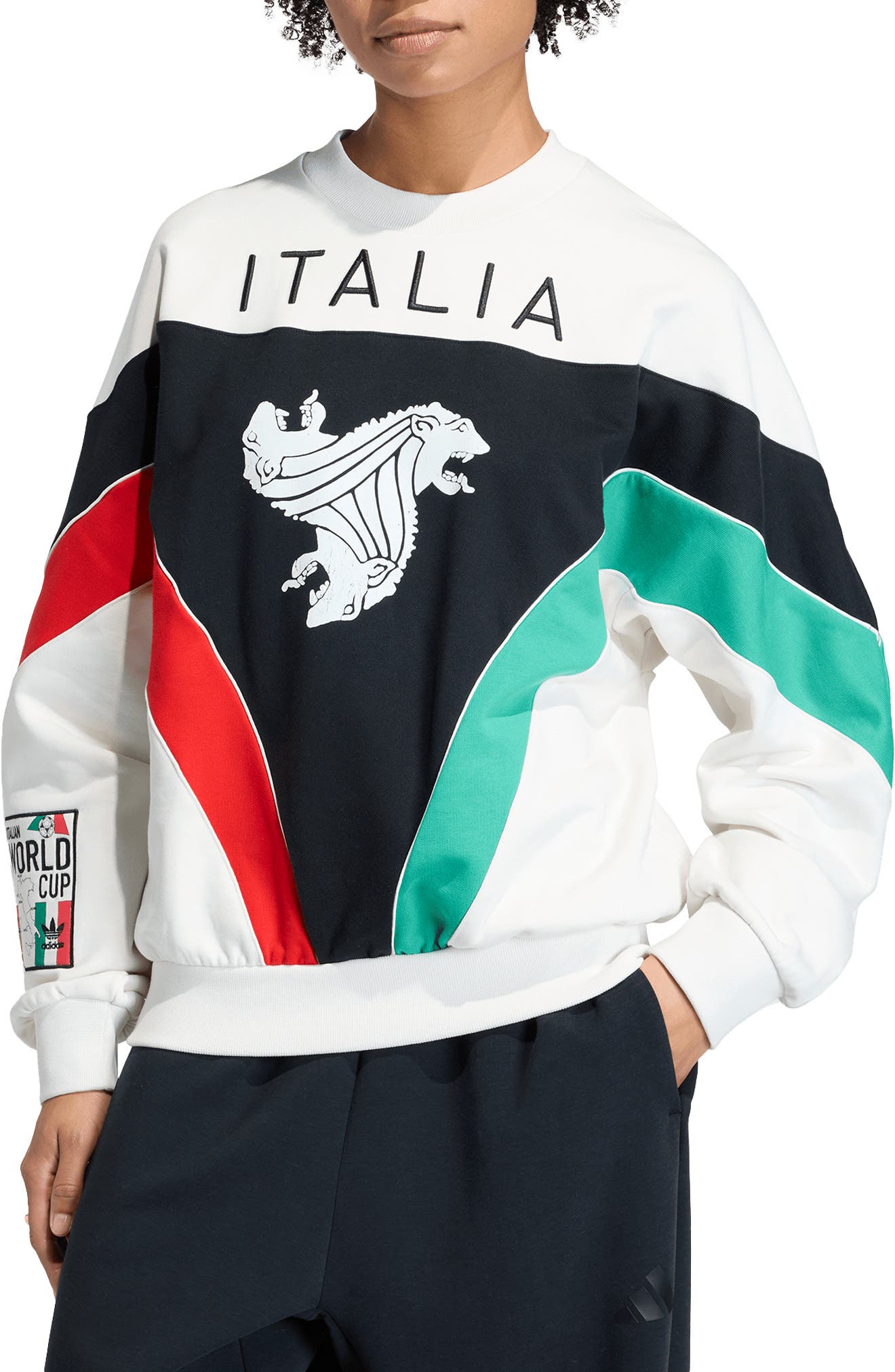 selected WHITE/ BLACK/ RED/COURT GREEN