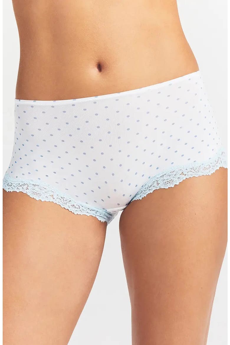 Fits Everybody Lace Boyshorts, Alternate, color, SLATE PIN DOT PRINT