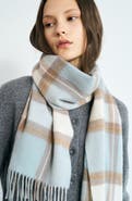 Lost Pattern Plaid Cashmere Scarf