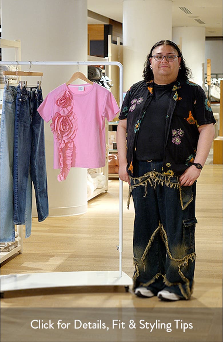 Peony Floral Appliqué Top, sales video thumbnail