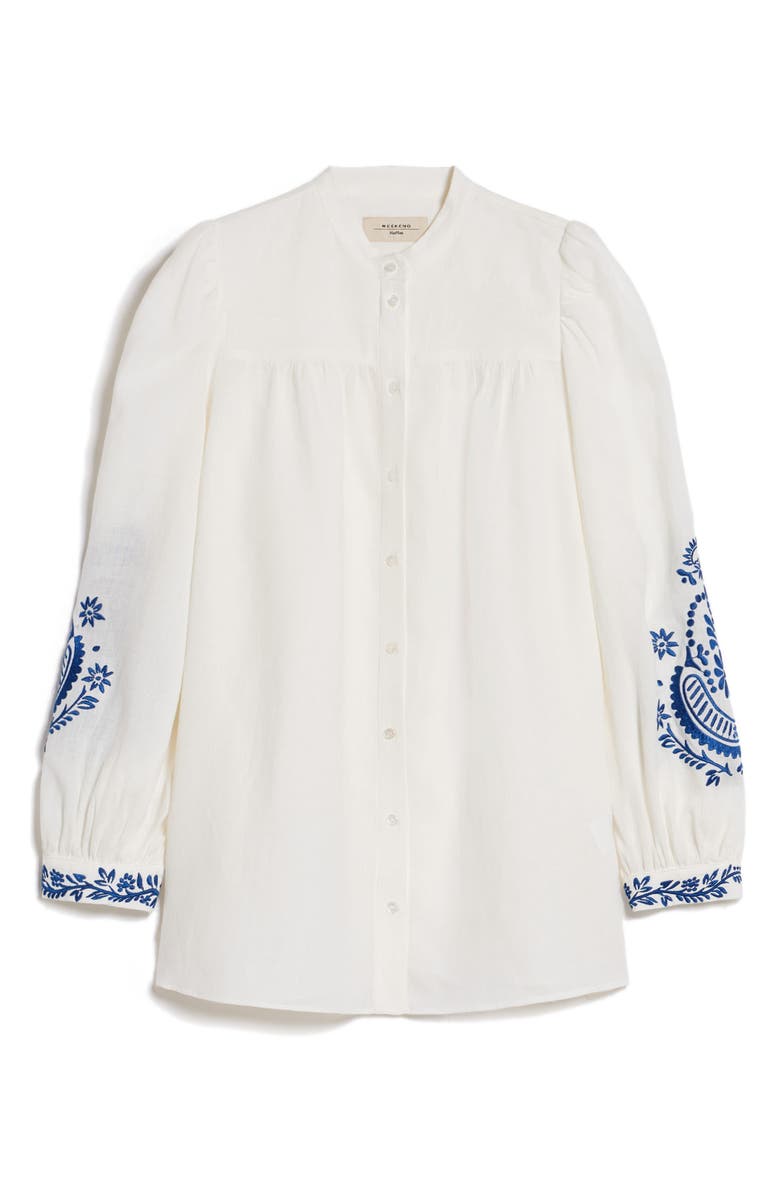 Weekend Max Mara Carina Embroidered Tunic Shirt, Alternate, color,