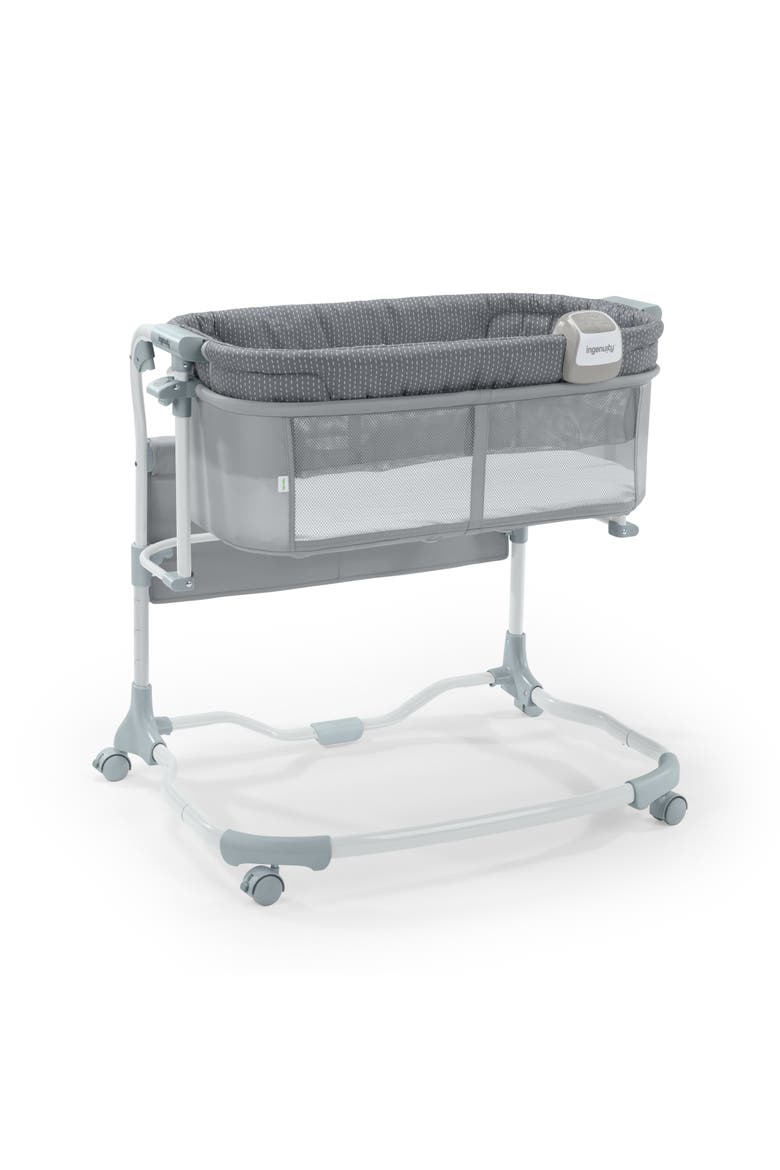 Dream & Grow Bedside Baby Bassinet, Main, color, Gray