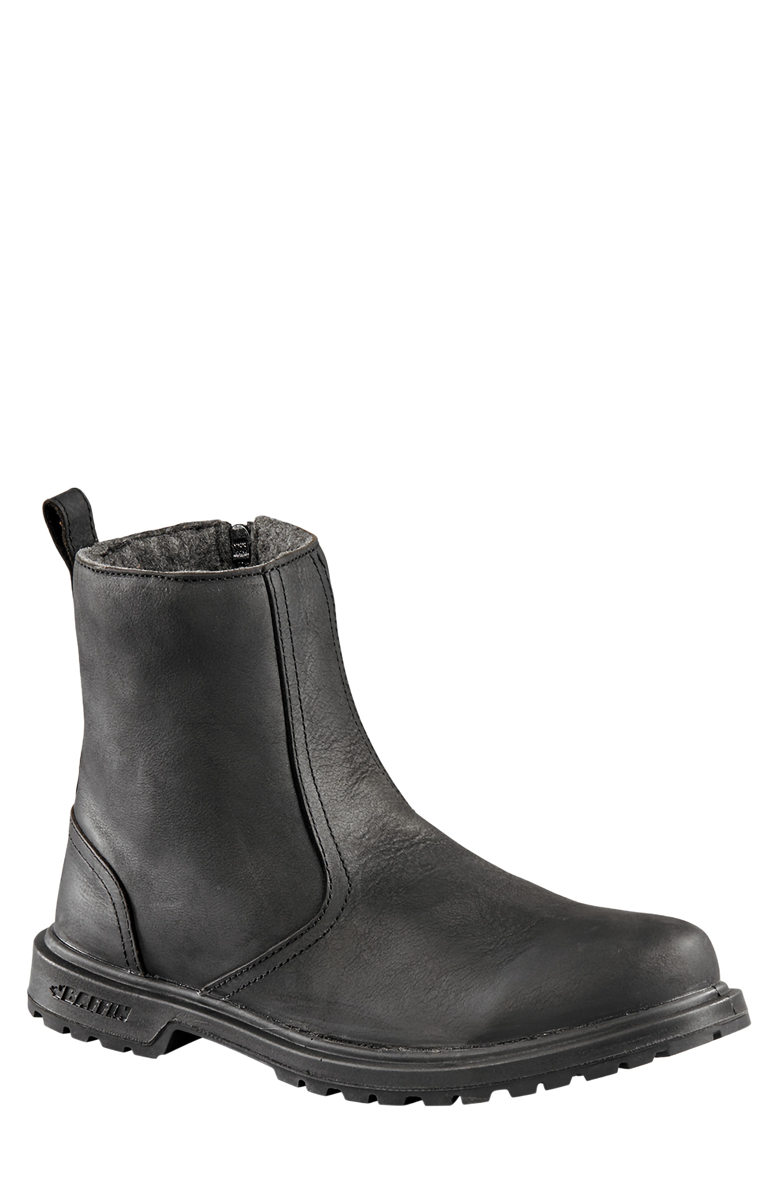 Western Waterproof Boot, Main, color, BLACK