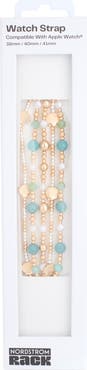NORDSTROM RACK Shell Bead Smart Watch Strap