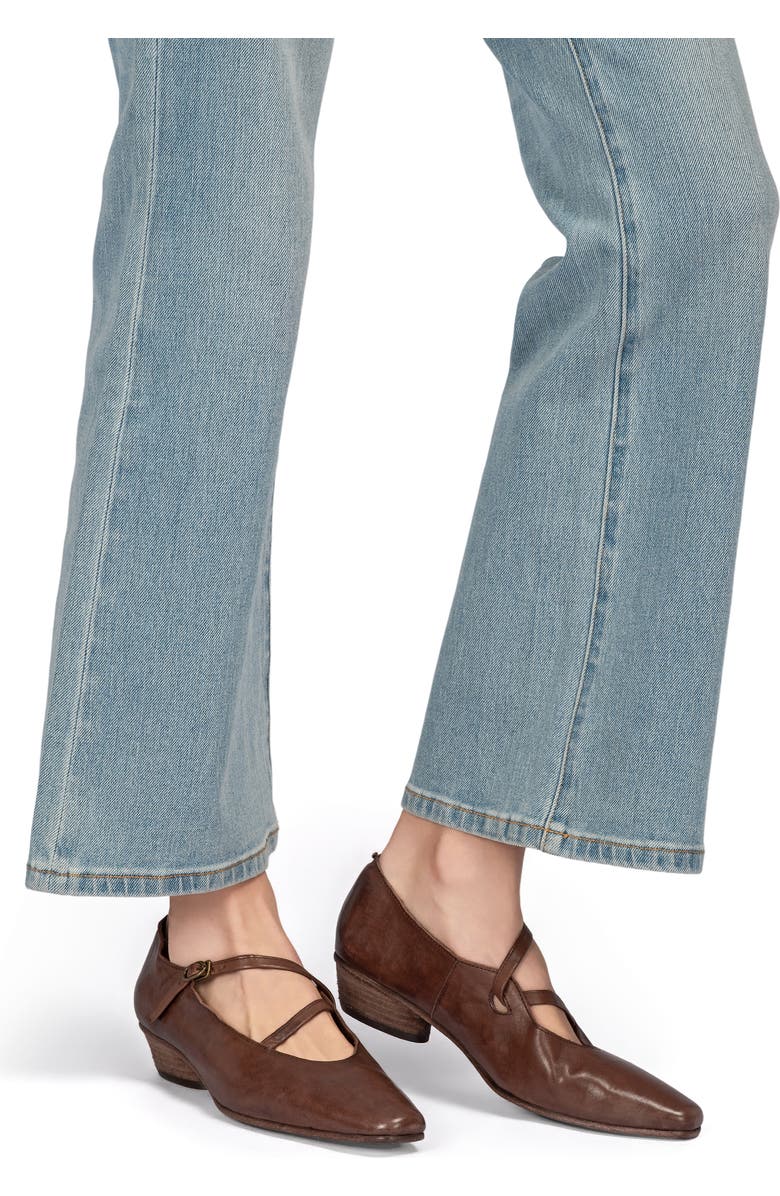 OLD TREND Ribbon Genuine Leather Elegant Strap Mary Jane Heel, Alternate, color, Coffee