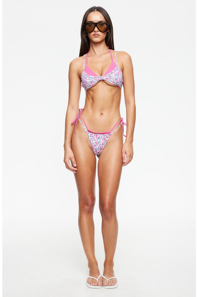 Rhode Layered Bikini Top, Alternate, color, ROSE