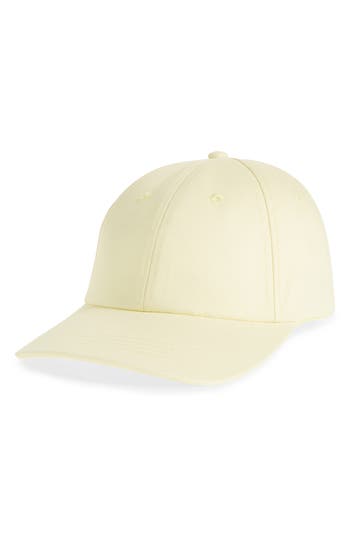 Nordstrom Rack Classic Cotton Baseball Cap In Yellow