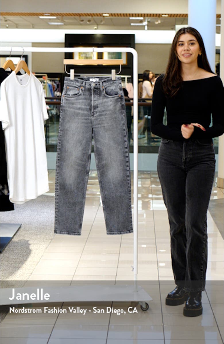 '70s Ultra High Waist Stove Pipe Jeans, sales video thumbnail