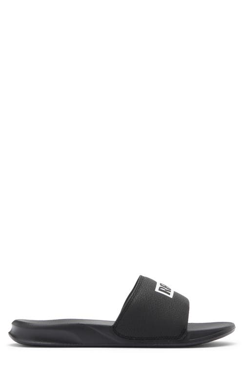 Reef One Slide Sandal In Black/white