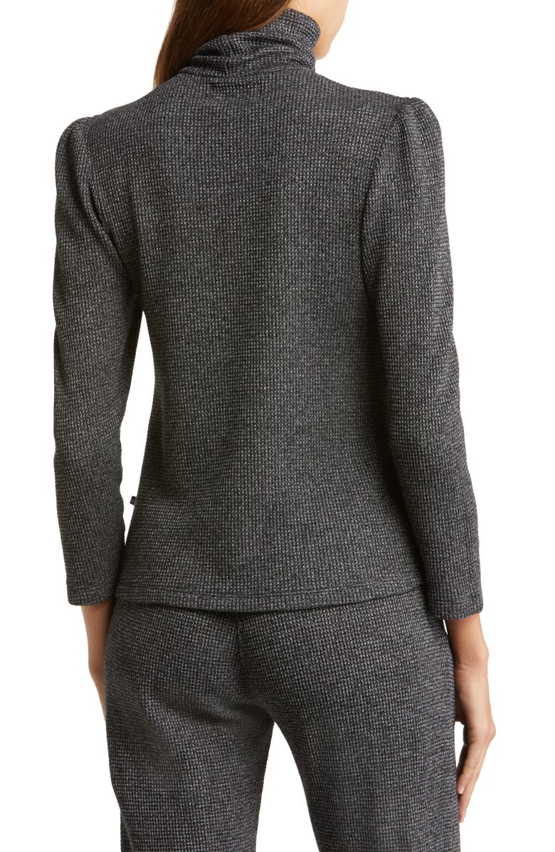 Sol Angeles Puff Sleeve Thermal Knit Turtleneck Sweater, Alternate, color, 