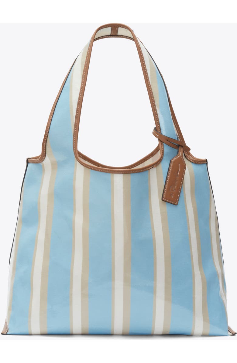 3.1 Phillip Lim Dual Stripe Market Tote, Alternate, color, Blue-Pink Multi