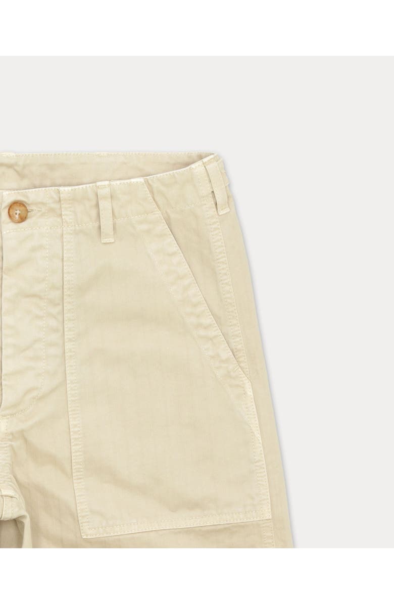 Fortela Newfatigue Herringbone Cotton Trousers, Alternate, color, Ecru