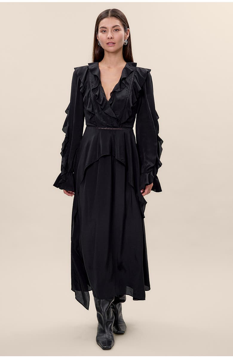 Rebecca Taylor Lillith Dress, Main, color, Black