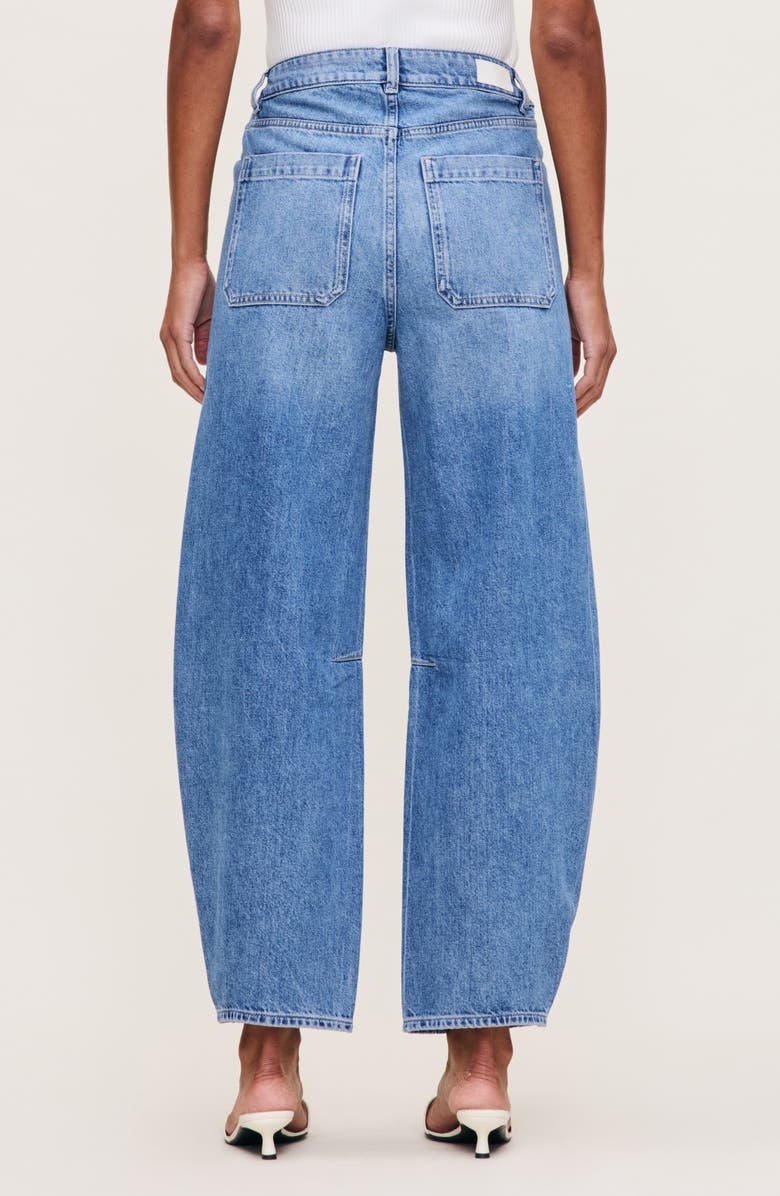 DL1961 High Waist Barrel Leg Jeans, Alternate, color, Meadow Lake