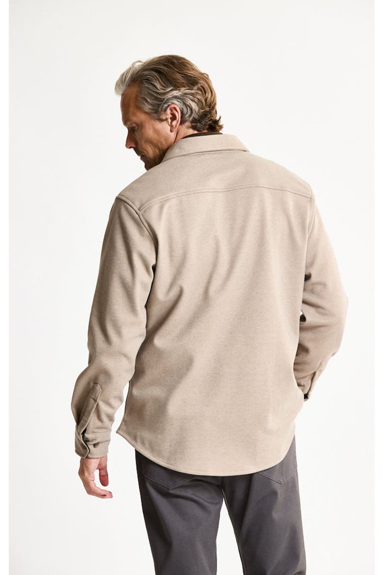 Poly Rayon Twill Overshirt, Alternate, color, TAUPE