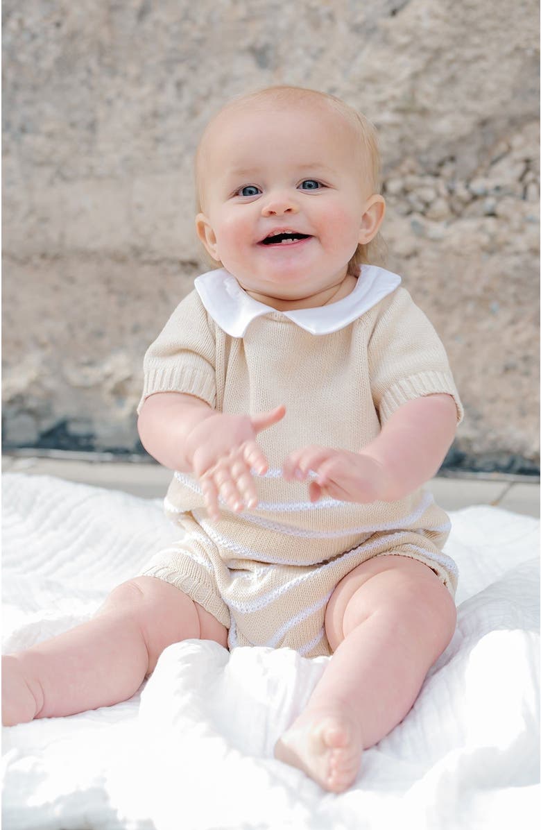 Hope & Henry Baby Organic Shortie Sweater Romper, Infant, Alternate, color, 