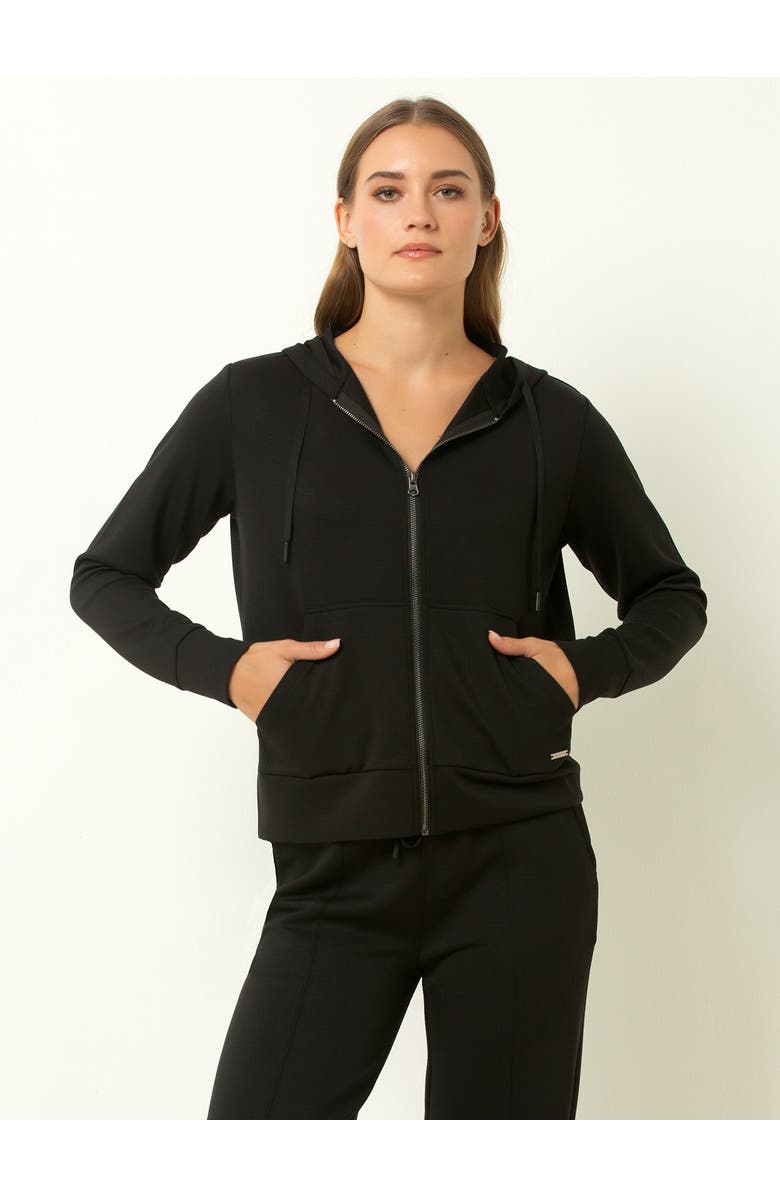 Single Stitch Ultra Soft Full Zip Hoodie, Main, color, Black