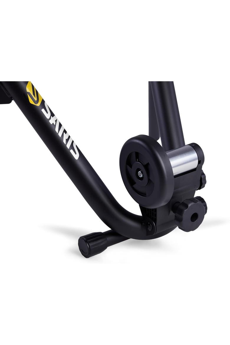 Indoor Bike Trainer with Magnetic Resistance and App Compatibility, Alternate, color, Black