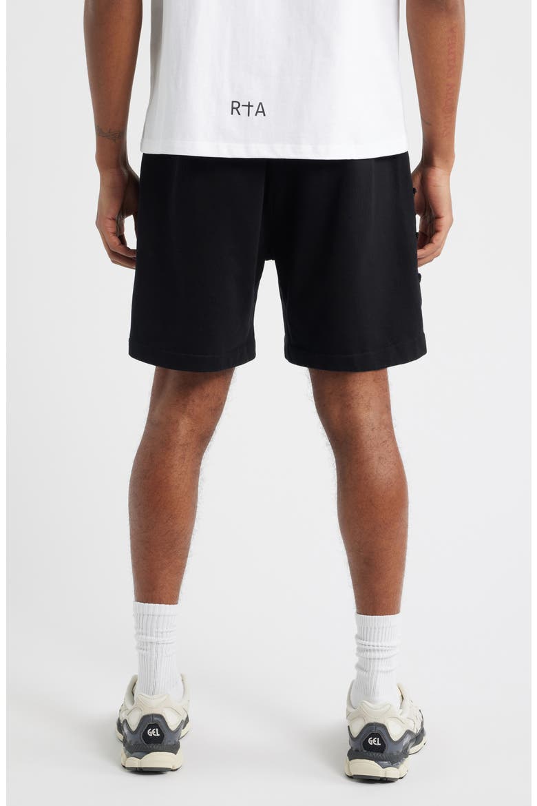 Owen Cotton Drawstring Sweat Shorts, Alternate, color, BLACK COLLEGIATE