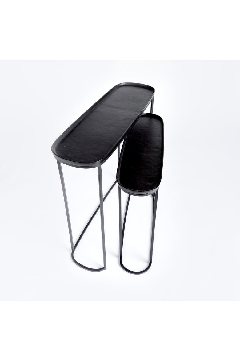Ziva Console Tables Set of 2, Alternate, color, Black