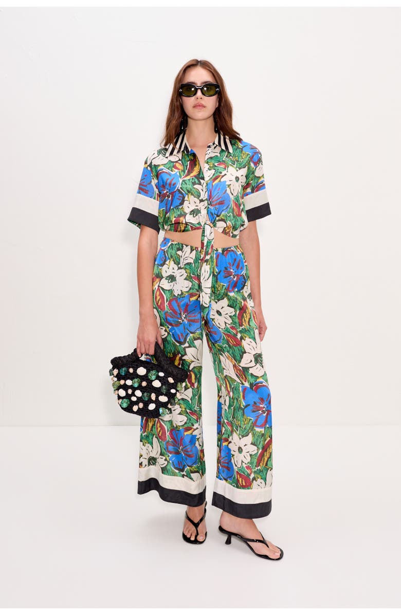 SIMONMILLER Nella Wide Leg Pant, Alternate, color, Tropical Floral Print Combo
