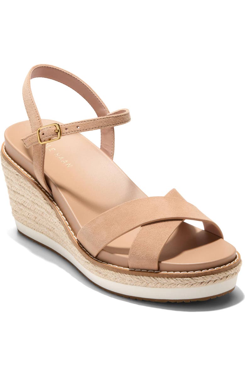Cole Haan Silvee Espadrille Wedge Sandal, Main, color, Tuscan Sand Suede