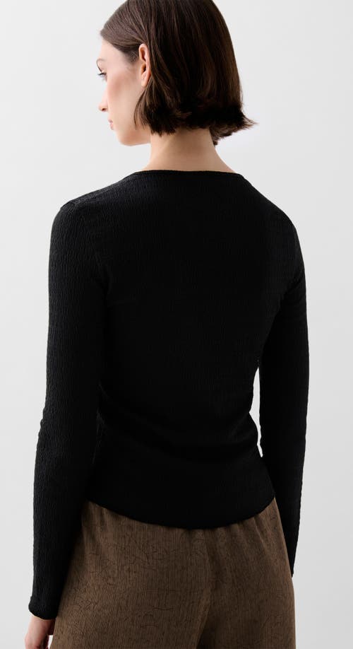 Scalpers Wrinkle Ls Tee In Black
