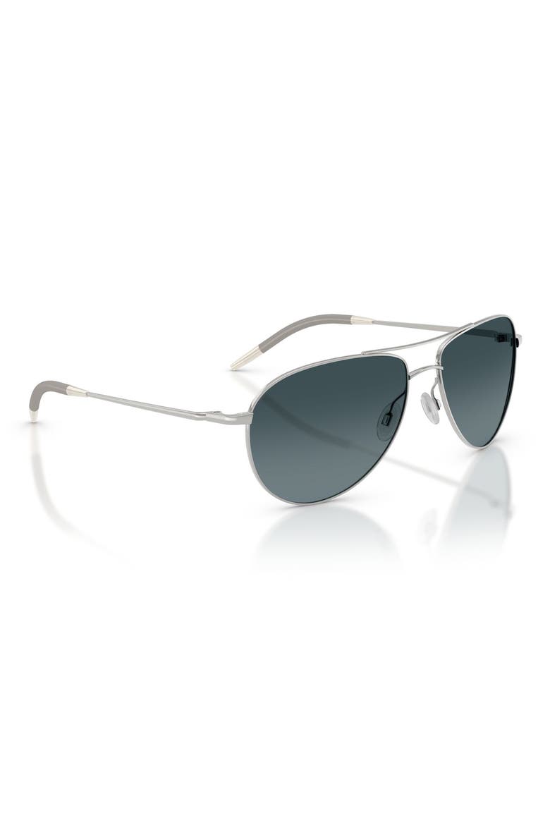 Benedict 59mm Photochromic Gradient Aviator Sunglasses, Alternate, color, SILVER / BLUE GRADIENT POLAR