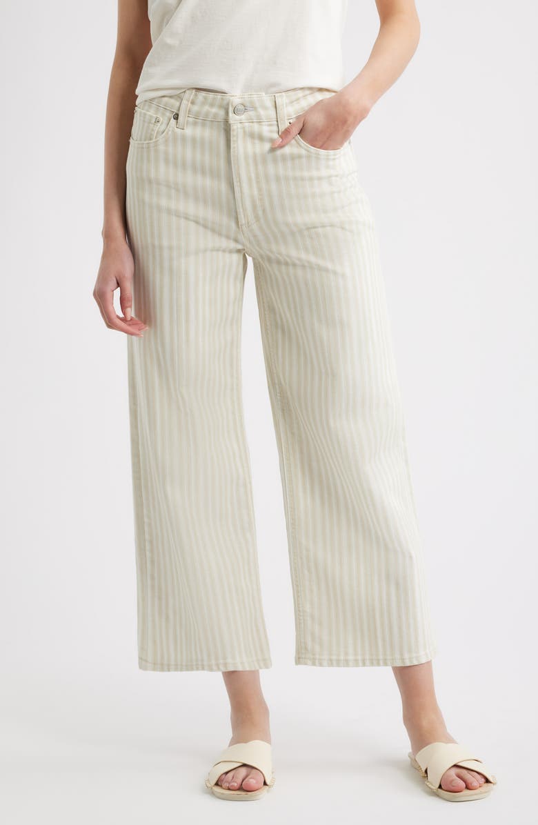 Rails Getty High Waist Crop Wide Leg Jeans, Main, color, Malibu Stripe