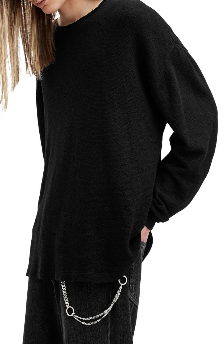 AllSaints Sears Cotton Sweater, Alternate, color, 