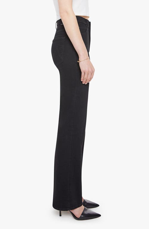 Mother The Kick It Relaxed Straight Leg Jeans In Black