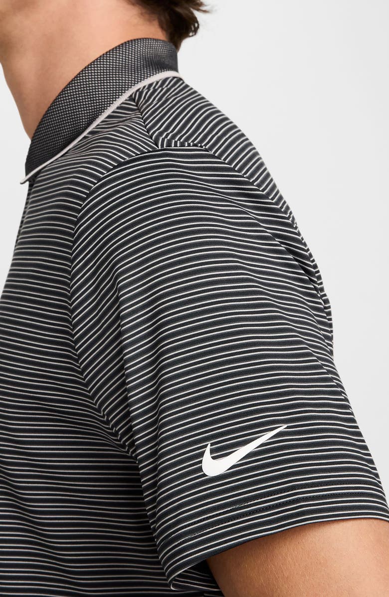 Nike Tour Dri-FIT Stripe Golf Polo, Alternate, color, Black/ White