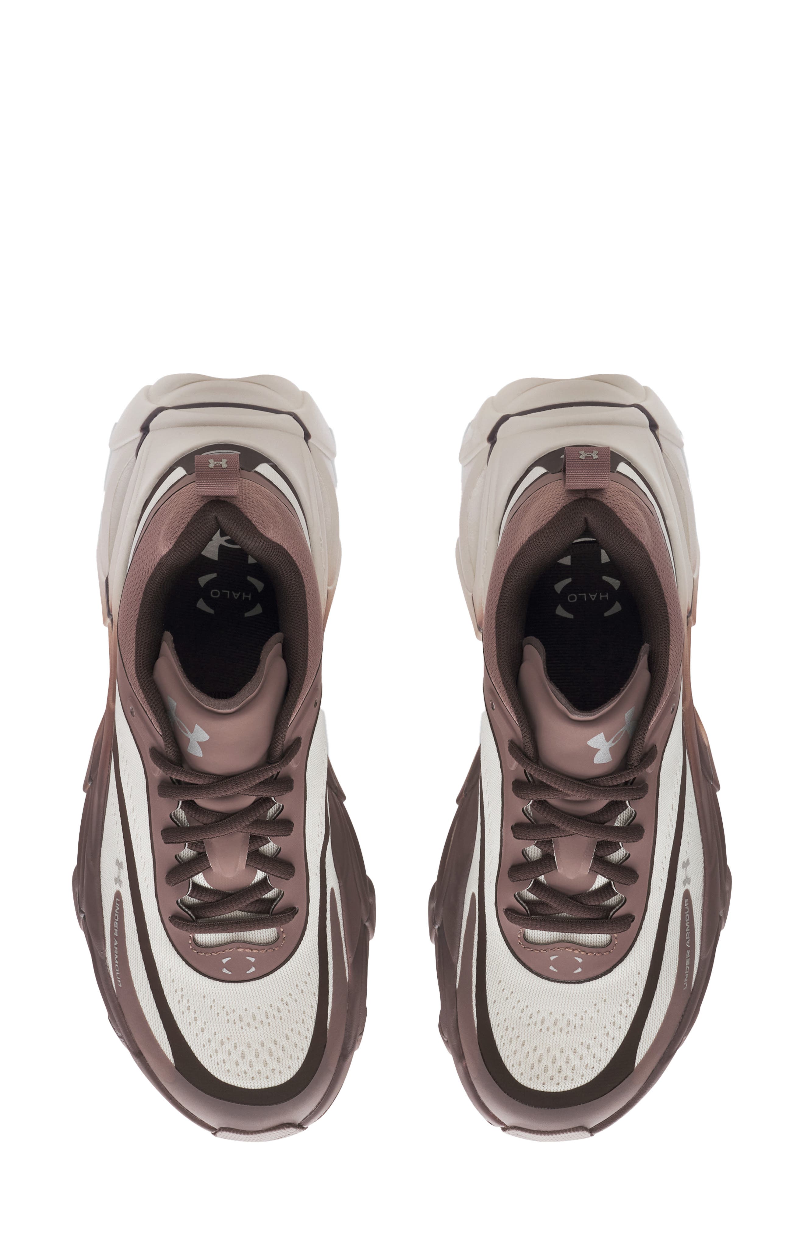 UA Halo Racer Running Shoe, Alternate, color, SUMMIT WHITE/ BROWN
