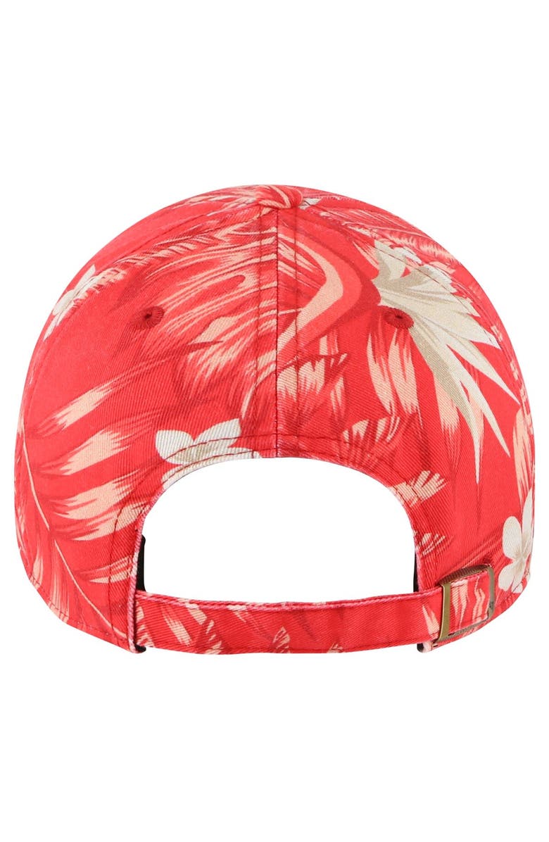 '47 Men's '47 Red Chicago Bulls Tropicalia Floral Clean Up Adjustable Hat, Alternate, color, Red