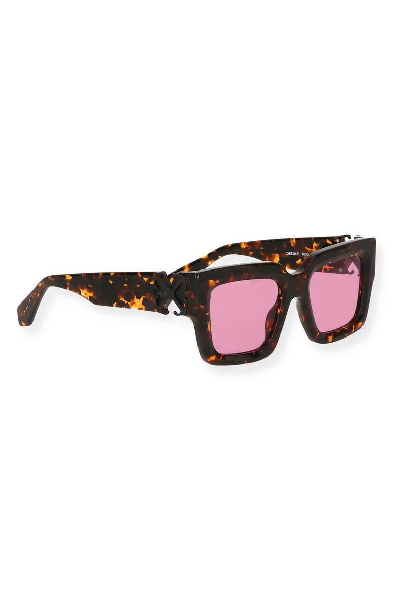 Off-White Mystic 52mm Square Sunglasses, Alternate, color, Havana Pink
