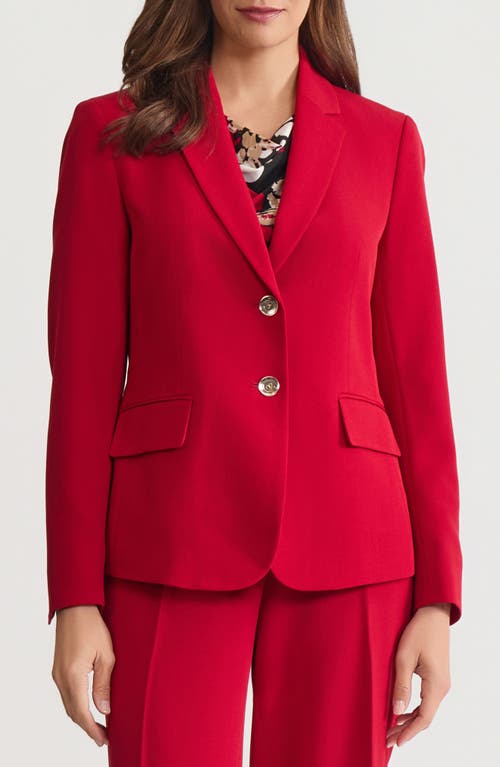 Kasper Two-button Blazer In Red