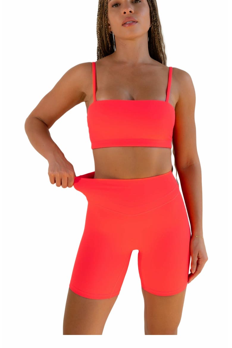 Pulse Volley Short, Main, color, Neon Coral
