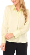 Halogen® Collared Charmeuse Popover Top