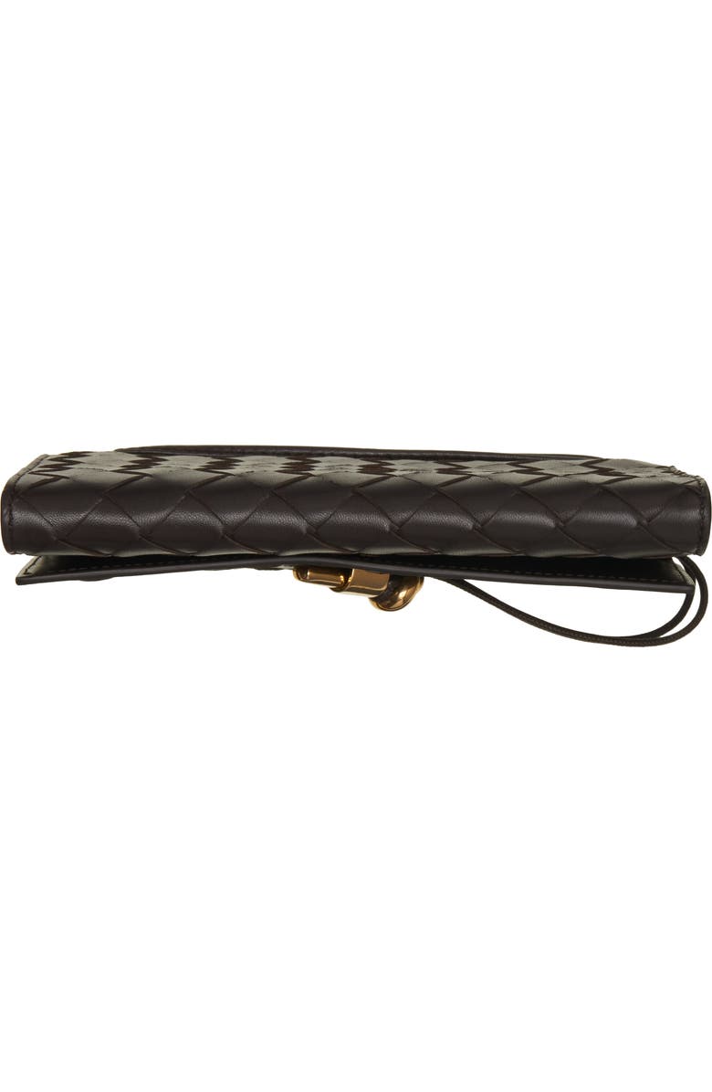 Bottega Veneta Andiamo Intrecciato Leather Slim Shoulder Bag, Alternate, color, 2190 Fondant-M Brass